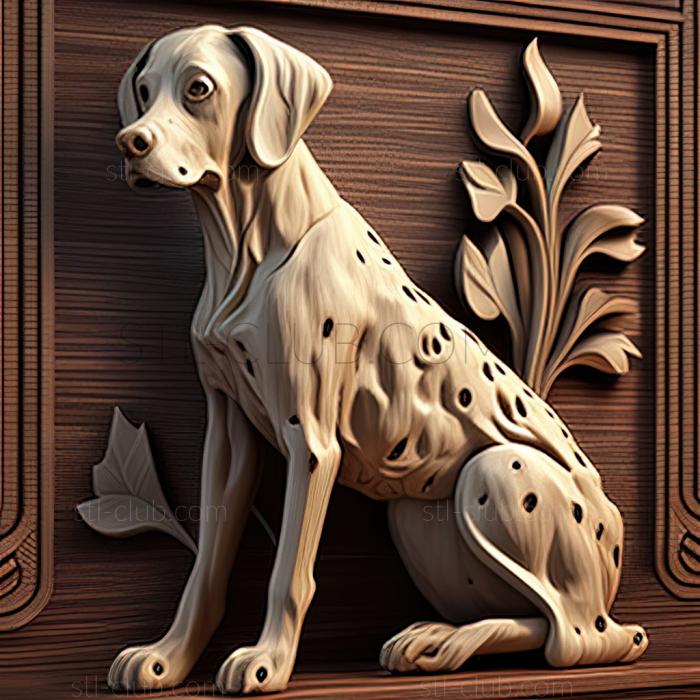 3D model st Dalmatian dog (STL)